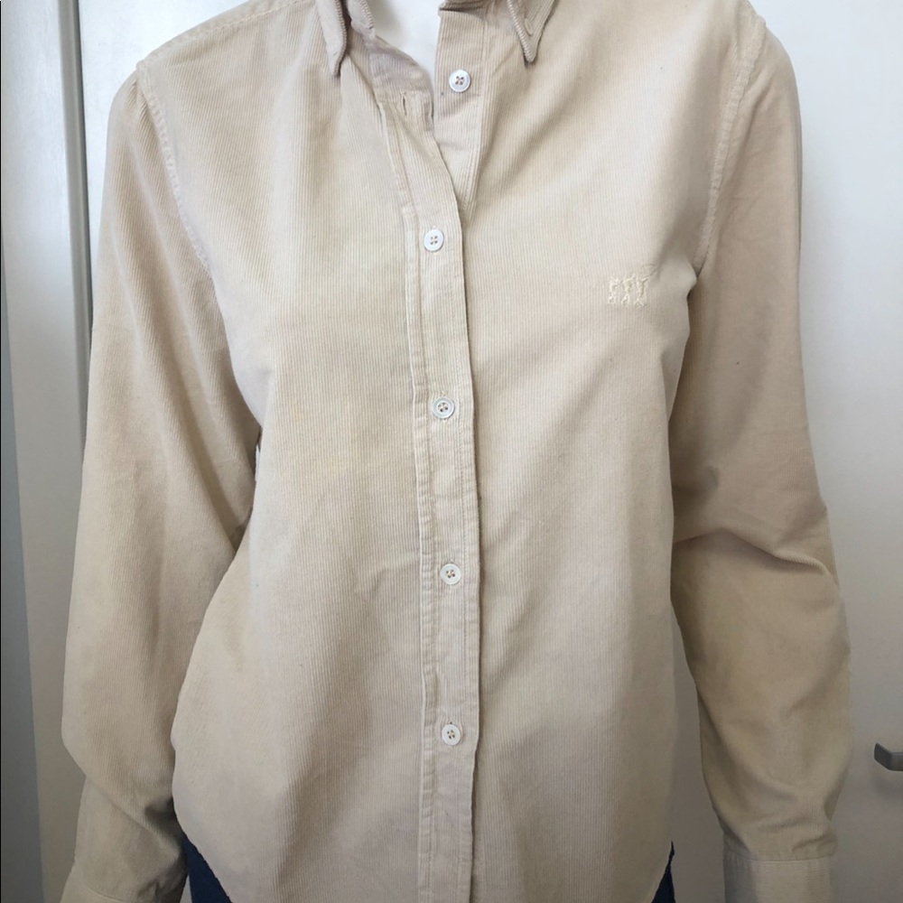 Henry Cotton’s soft  pin whale corduroy shirt new w tags 100% cotton